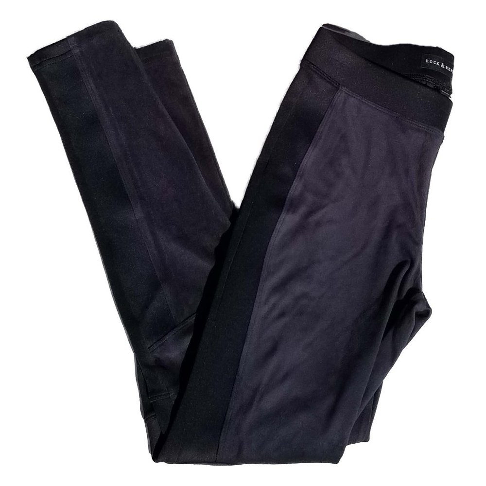 Rock & Republic Faux Suede Scuba Leggings NWOT XS